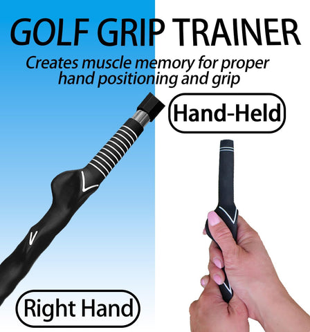 Image of Golf Swing Trainer aid - Golf Training aid to Improve Hinge, Forearm Rotation, Shoulder turna and Grip.Portable Collapsible Swing Trainer Equipped with Golf Grip Trainer