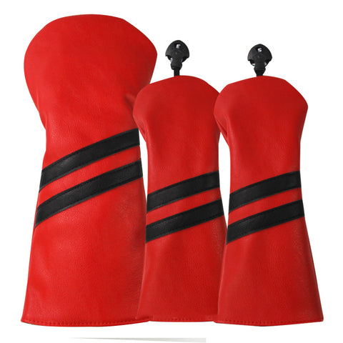 Image of 3 Piece Double Stripe Head Cover set