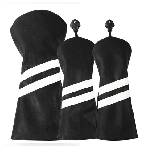 Image of 3 Piece Double Stripe Head Cover set