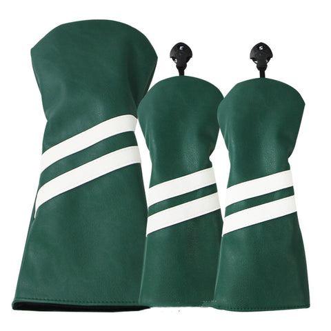 Image of 3 Piece Double Stripe Head Cover set