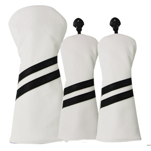 Image of 3 Piece Double Stripe Head Cover set