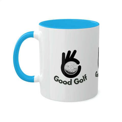 Image of Colorful Good Golf Mugs, 11oz