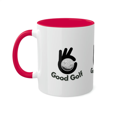 Image of Colorful Good Golf Mugs, 11oz