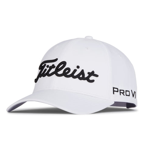 Image of Titleist Men's Tour Performance Golf Hat White/Black One Size