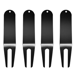 Metal Golf Divot Tools 4 Pieces Black