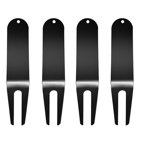 Image of Metal Golf Divot Tools 4 Pieces Black