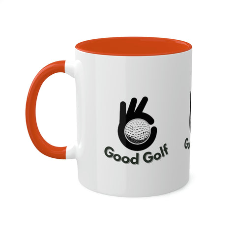 Image of Colorful Good Golf Mugs, 11oz