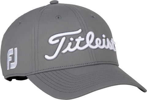 Image of Titleist Men's Tour Performance Golf Hat Gray/Charcoal/White One Size