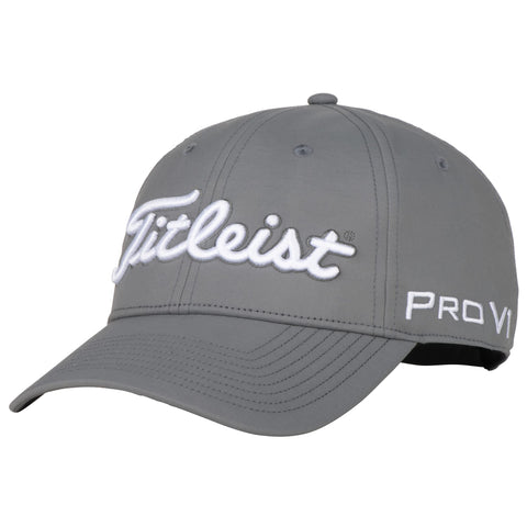 Image of Titleist Men's Tour Performance Golf Hat Gray/Charcoal/White One Size