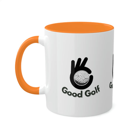 Image of Colorful Good Golf Mugs, 11oz