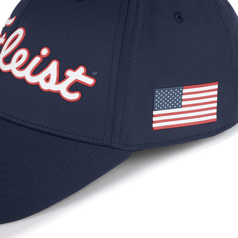 Image of Titleist Men's Players Performance Stars & Stripes Golf Hat Navy/White Red One Size