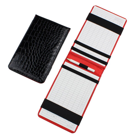 Image of Stylish Leather Golf Scorecard Holder