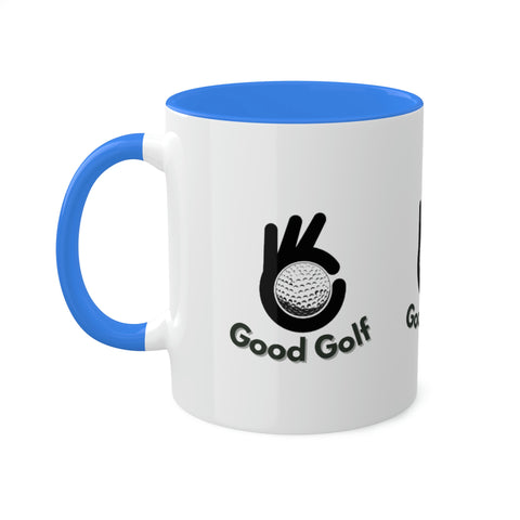 Image of Colorful Good Golf Mugs, 11oz