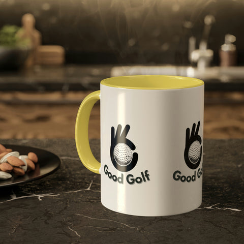 Image of Colorful Good Golf Mugs, 11oz